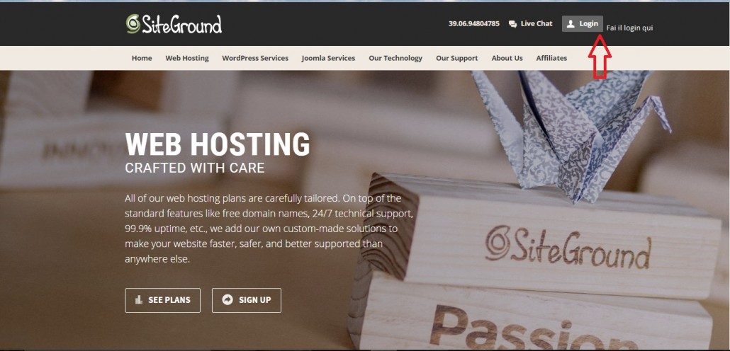 login siteground