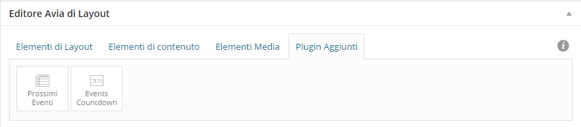 plugin aggiuntivi