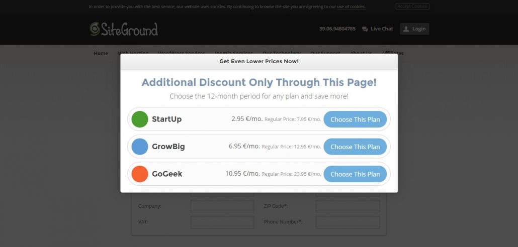 siteground exit