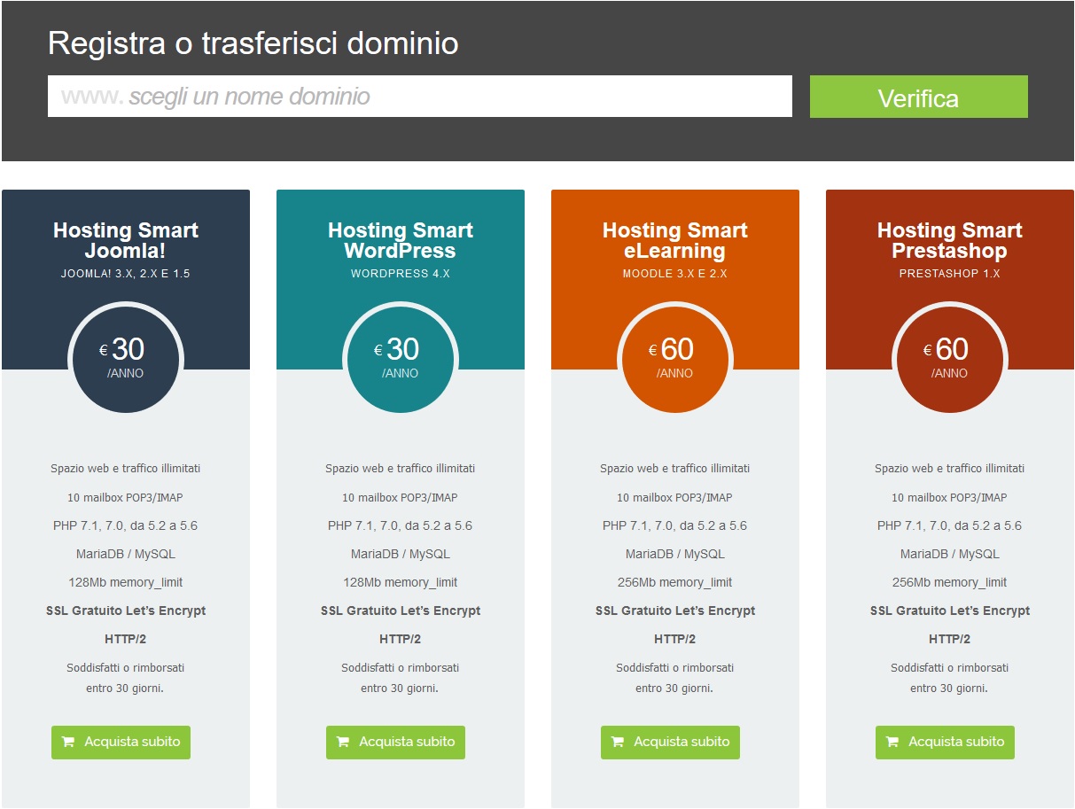 Ergonet web hosting plan