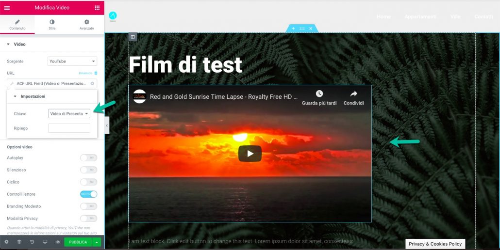 Video ACF inserito