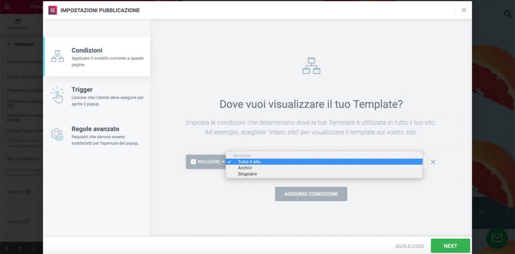 Elementor Pop Up