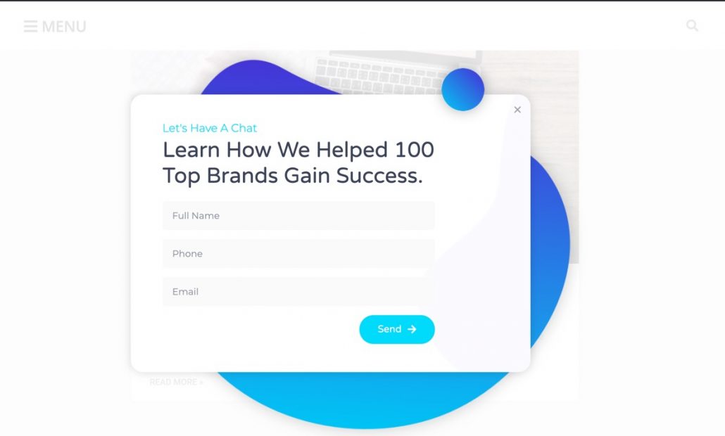 popup esempio