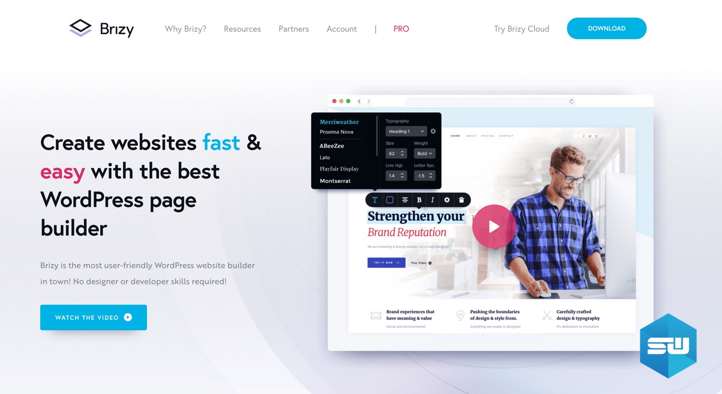 Brizy WordPress page builder