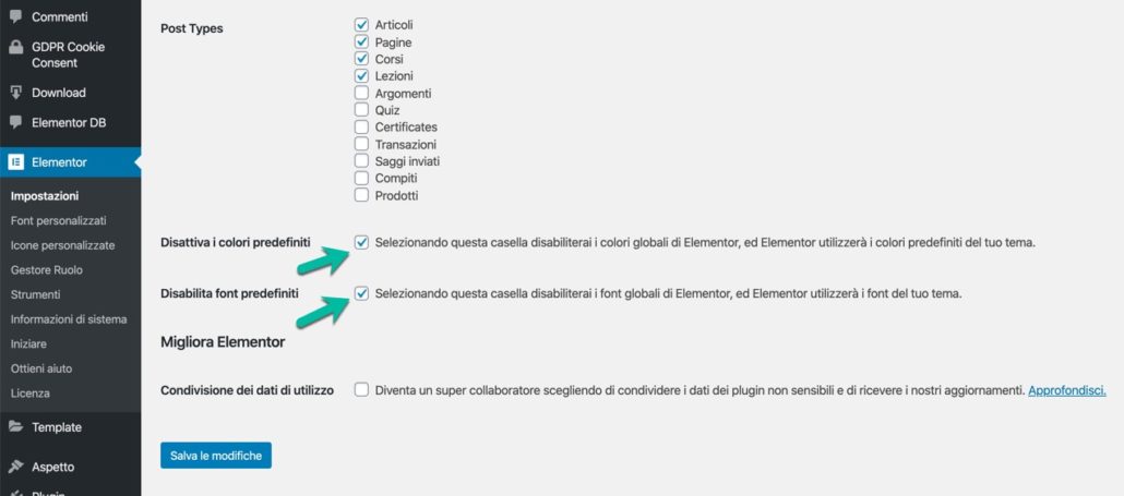 Elementor Theme Style