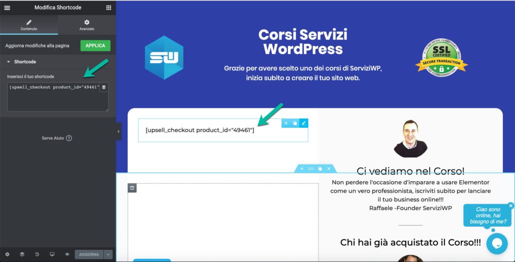 Checkout Upsell plugin