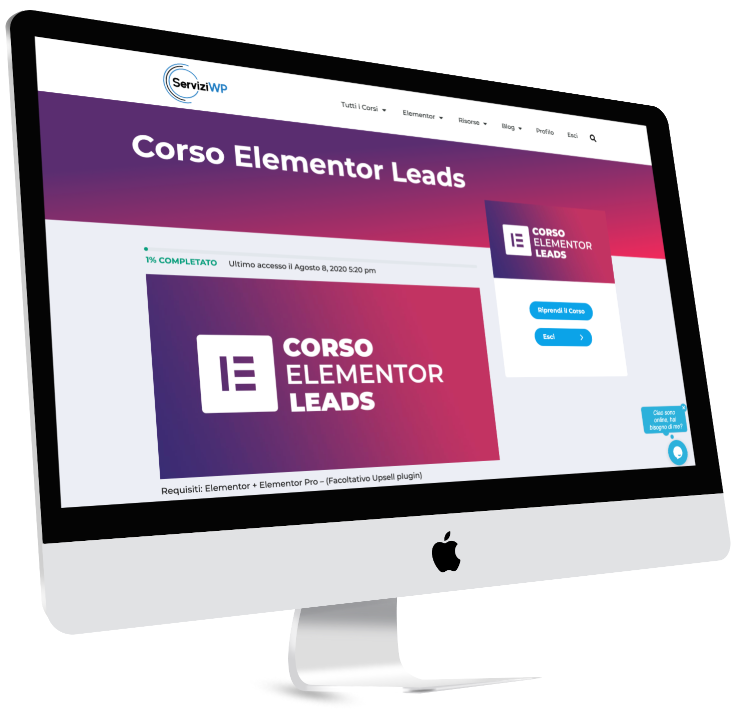 Imac Corso Leads (mockup)