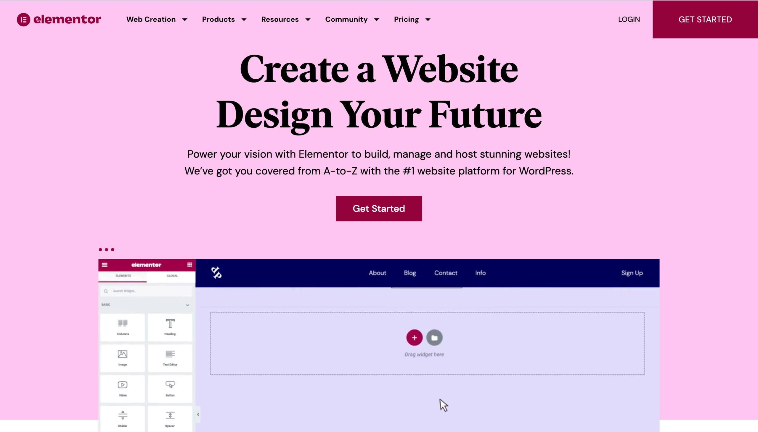 Elementor page builder
