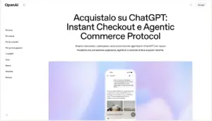 Instant Checkout di ChatGPT: la nuova frontiera per chi vende online